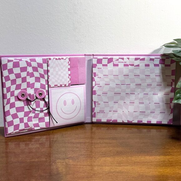 Weekly Organizer Planner Undated Pad Sticky Notes Accordion Envelope - Picture 1 of 7